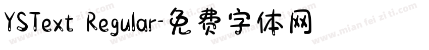YSText Regular字体转换